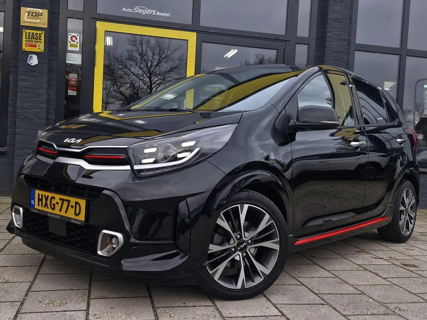 Kia Picanto 1.2 DPi GT-Line 4 Cilinder Automaat | Navi | Camer Zwart - 1