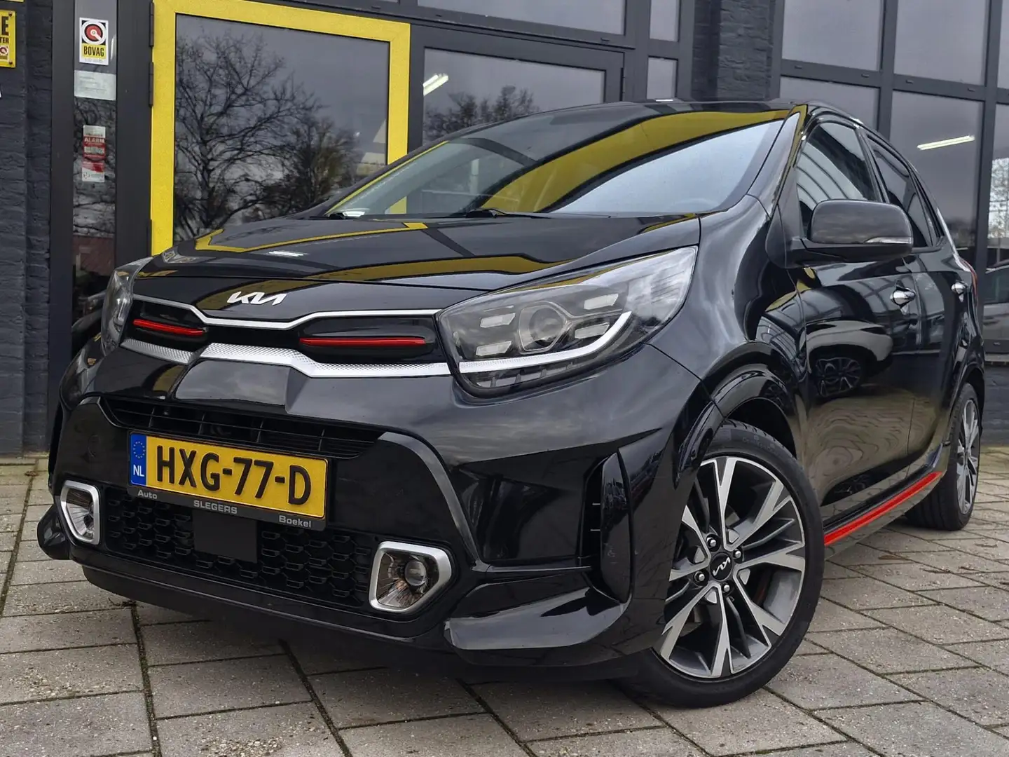 Kia Picanto 1.2 DPi GT-Line 4 Cilinder Automaat | Navi | Camer Zwart - 2