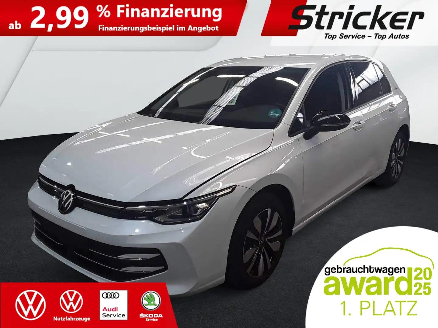 Volkswagen Golf Goal 2.0TDI DSG 254,-ohne Anzahlung Navi AHK Kame Weiß - 2