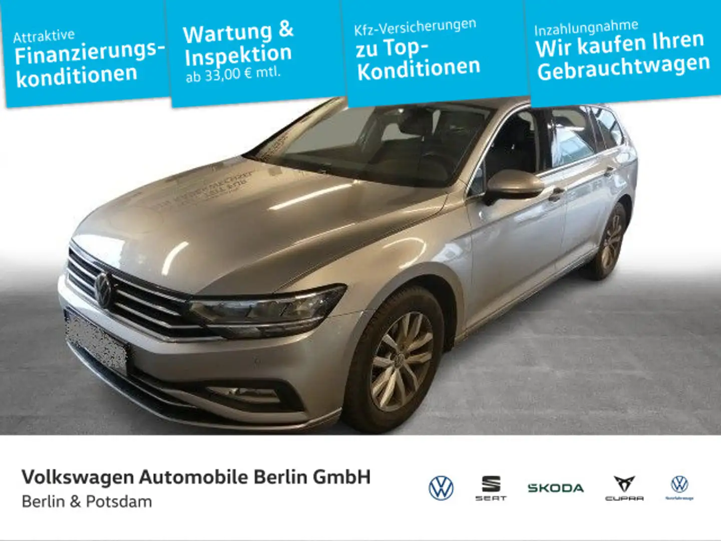 Volkswagen Passat Variant 1.5TSI DSG NAVI AHK LED PDC Silber - 1