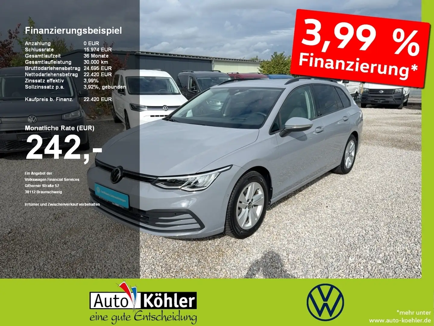 Volkswagen Golf Variant TSi Sport-Komfortsitze/ Harman Kardon Matrix ACC F Grau - 1