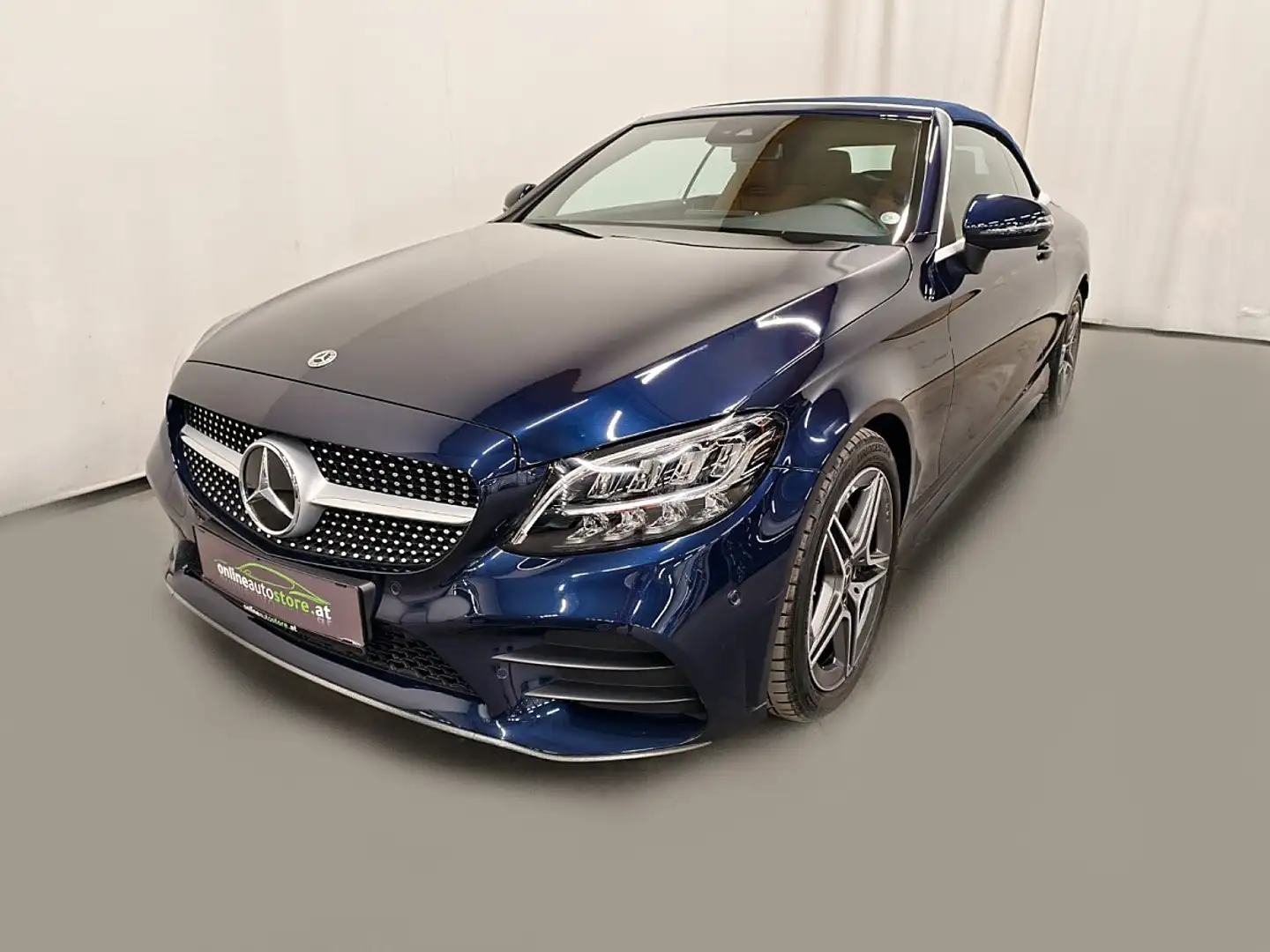 Mercedes-Benz C 200 Cabrio Aut. AMG, LED, Leder Blau - 1