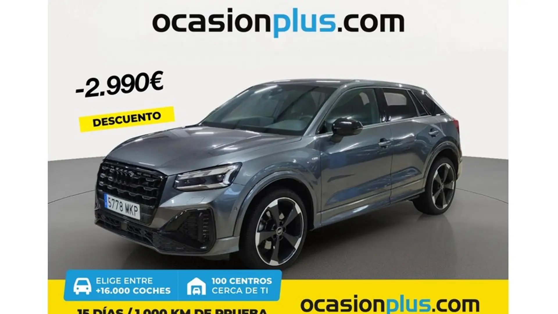 Audi Q2 35 TDI Black line edition S tronic 110kW Gris - 1