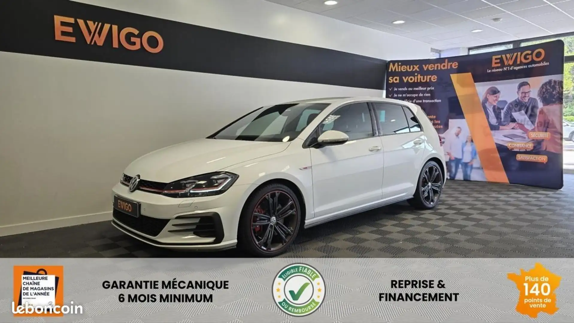 Volkswagen Golf 2.0 TSI 245ch GTI PERFORMANCE %2B SIEGES AV CHAUFF Blanc - 1