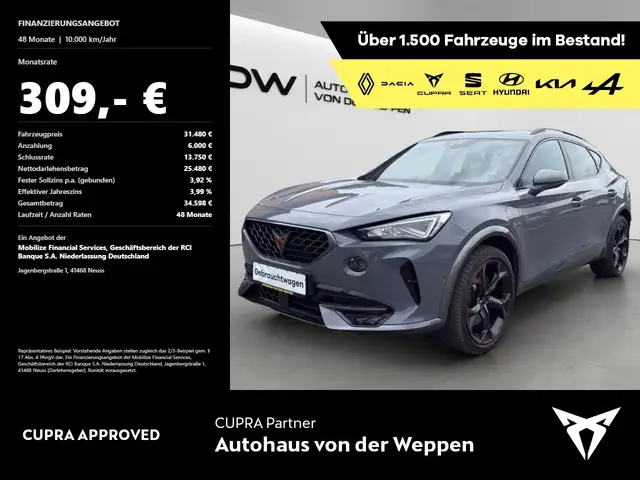 CUPRA Formentor VZ 1.4 e-Hybrid,SHZ,el.Heckklappe Klima Navi