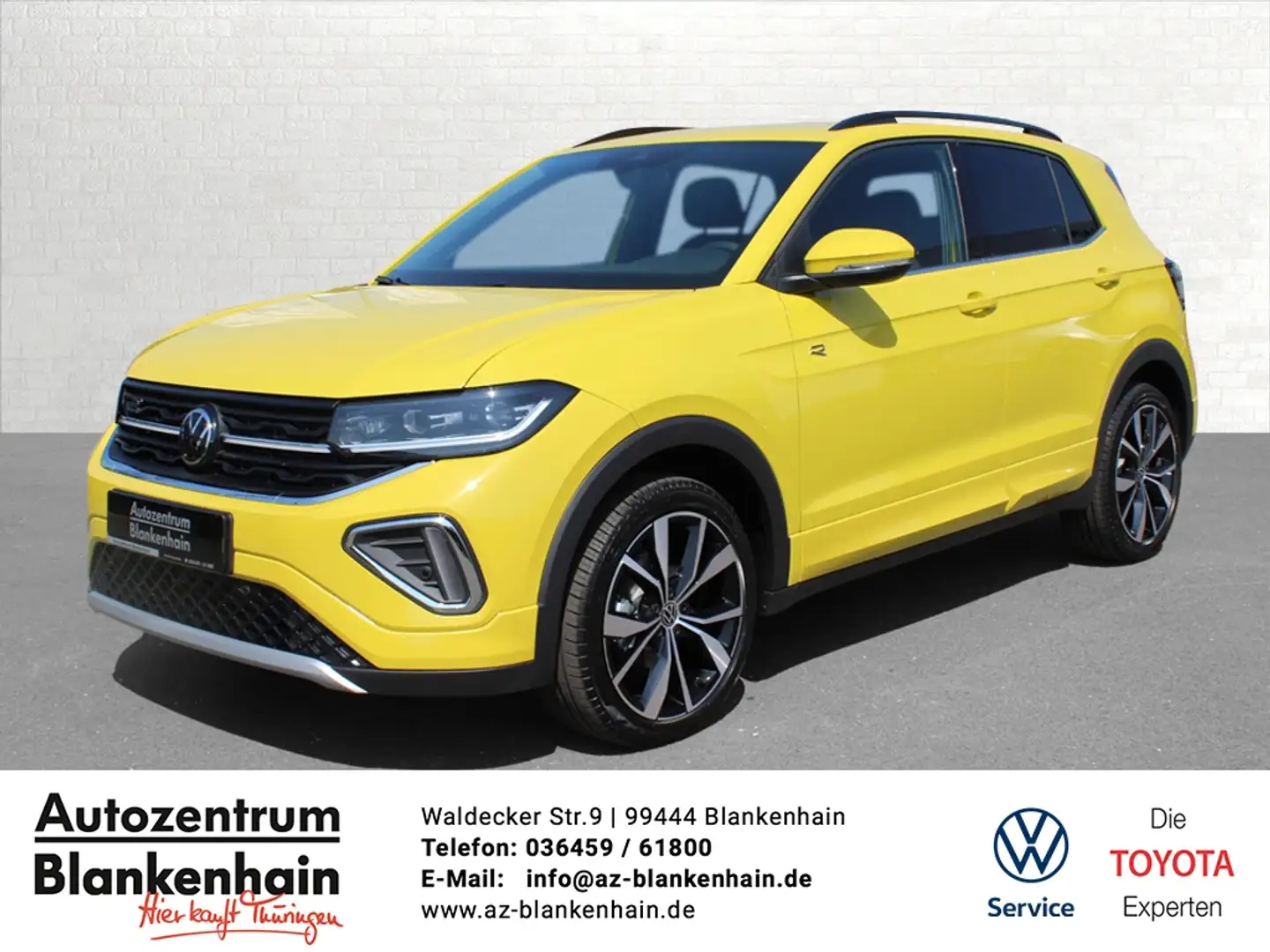 Volkswagen T-Cross 1,5 R-Line Automatik*AHK*IQ.Drive*Matrix Amarillo - 1