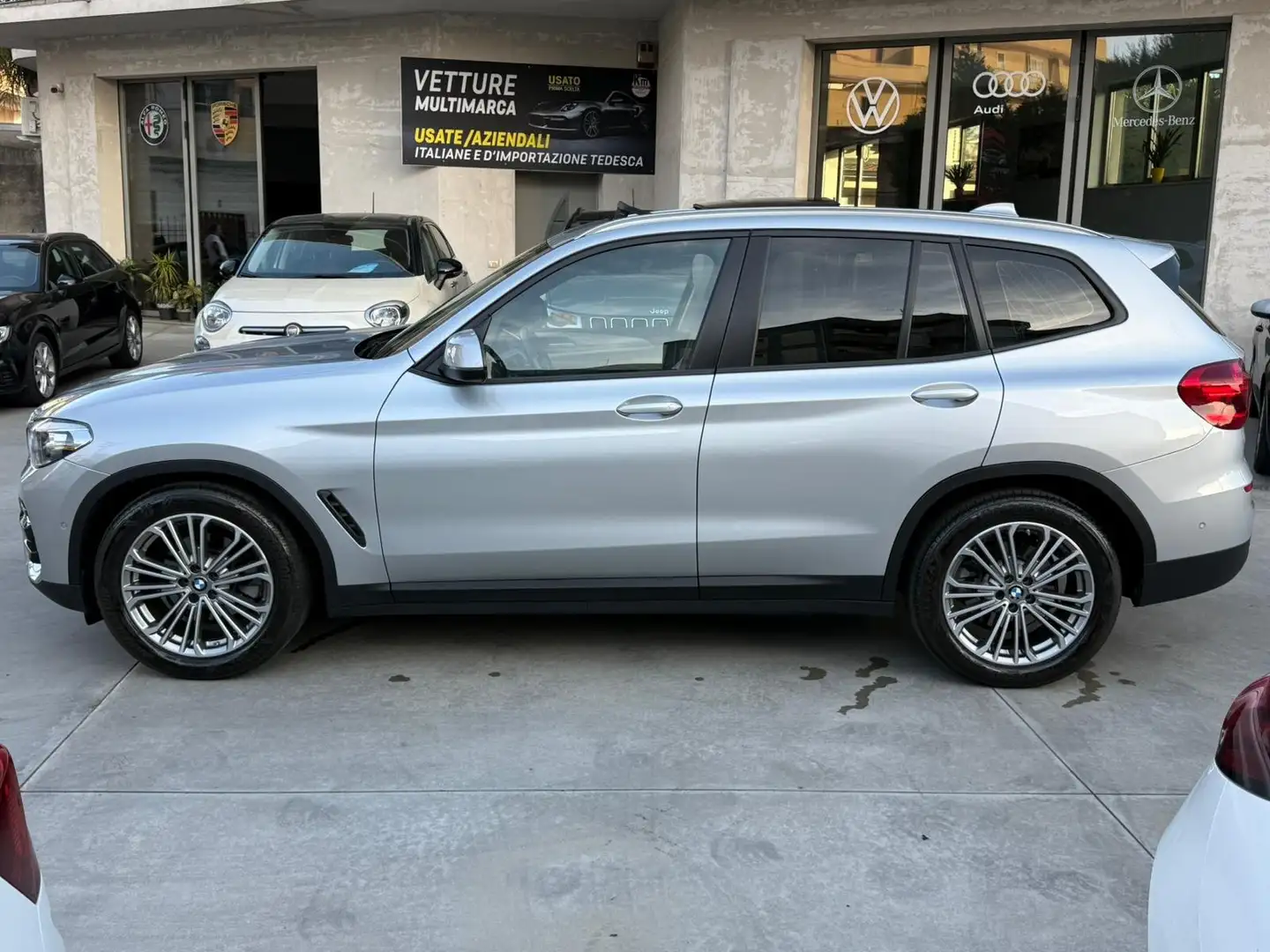 BMW X3 sdrive 2.0D 150cv autom TETTO-PELLE-TG UFF. BMW Zilver - 2