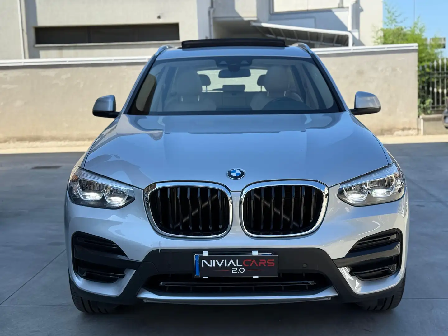 BMW X3 X3 sdrive 2.0D 150cv autom TETTO-PELLE-TG UFF. BMW Argento - 2