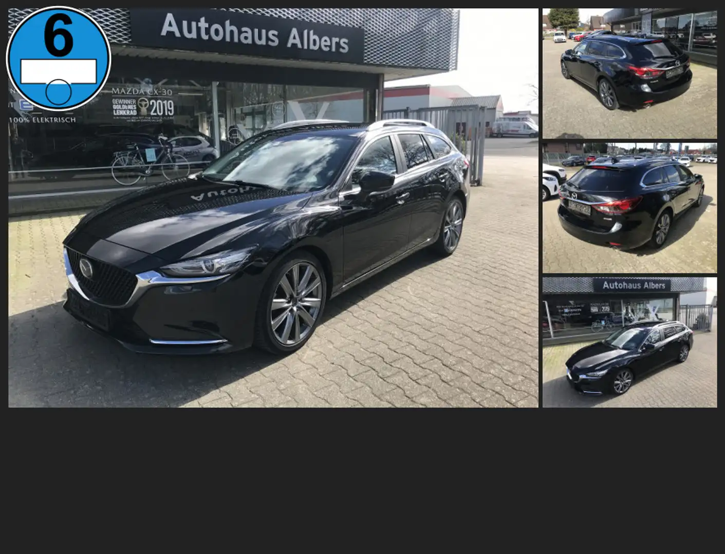Mazda 6 Kombi SKYACTIV-G 165 Ad´vantage, LEDER, BOSE, HEAD Schwarz - 1