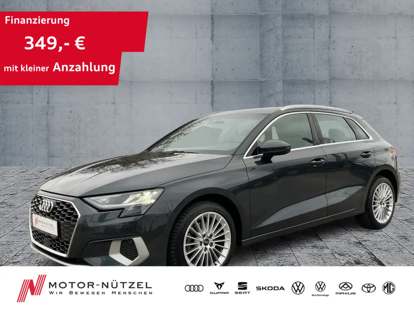 Audi A3 30TDI S-TR ADVANCED LED+NAV+ACC+SHZ Grau - 1