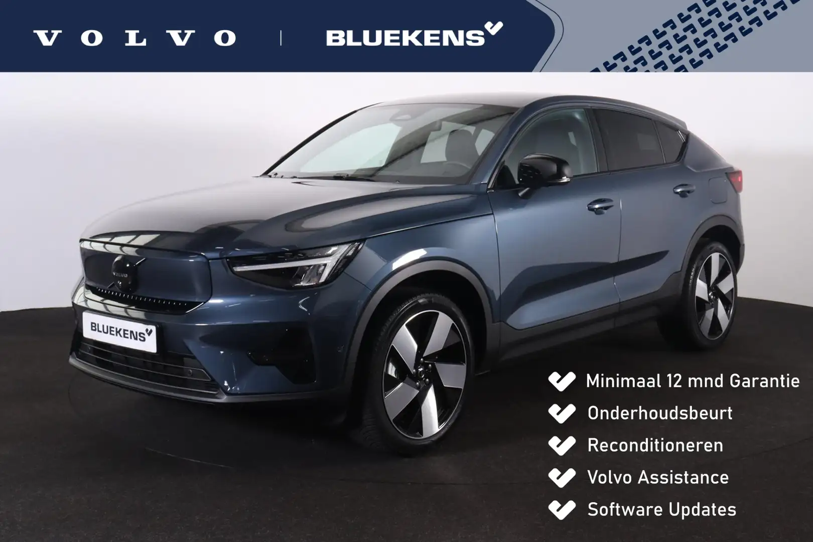 Volvo EC40 Single Motor Extended Range Plus Black Edi. 82 kWh Blauw - 1