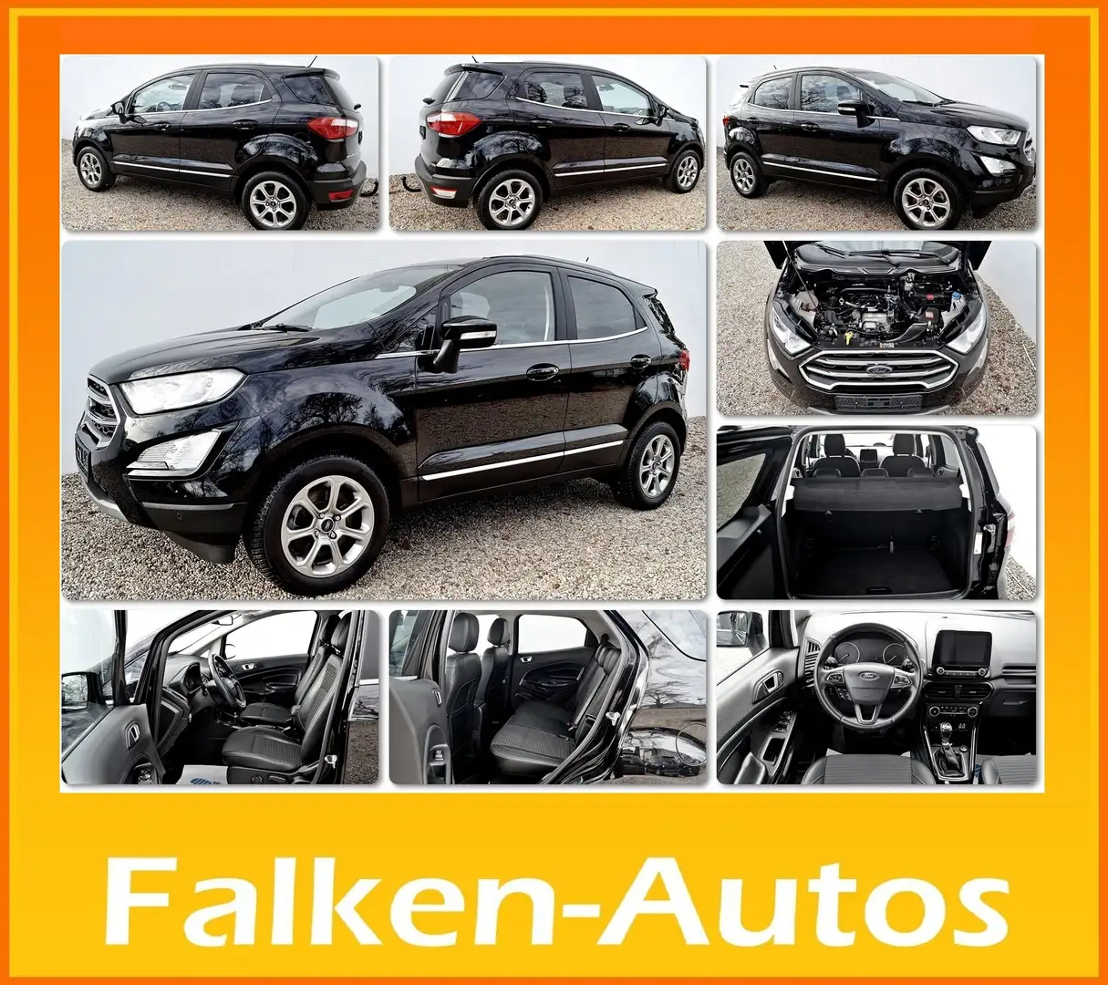 Ford EcoSport TITANIUM+EXTRAS -ERSTBESITZ- *AUCH MIT GARANTIE* Schwarz - 1