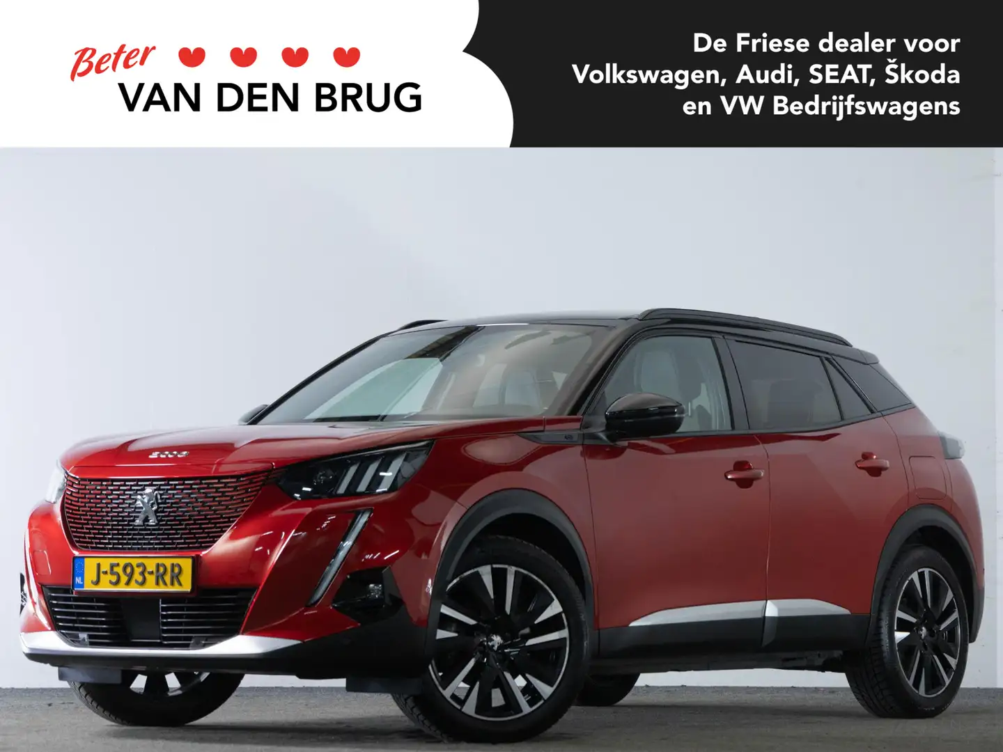 Peugeot e-2008 EV GT 50 kWh 136 PK | LED | Panoramadak | Trekhaak Rouge - 1