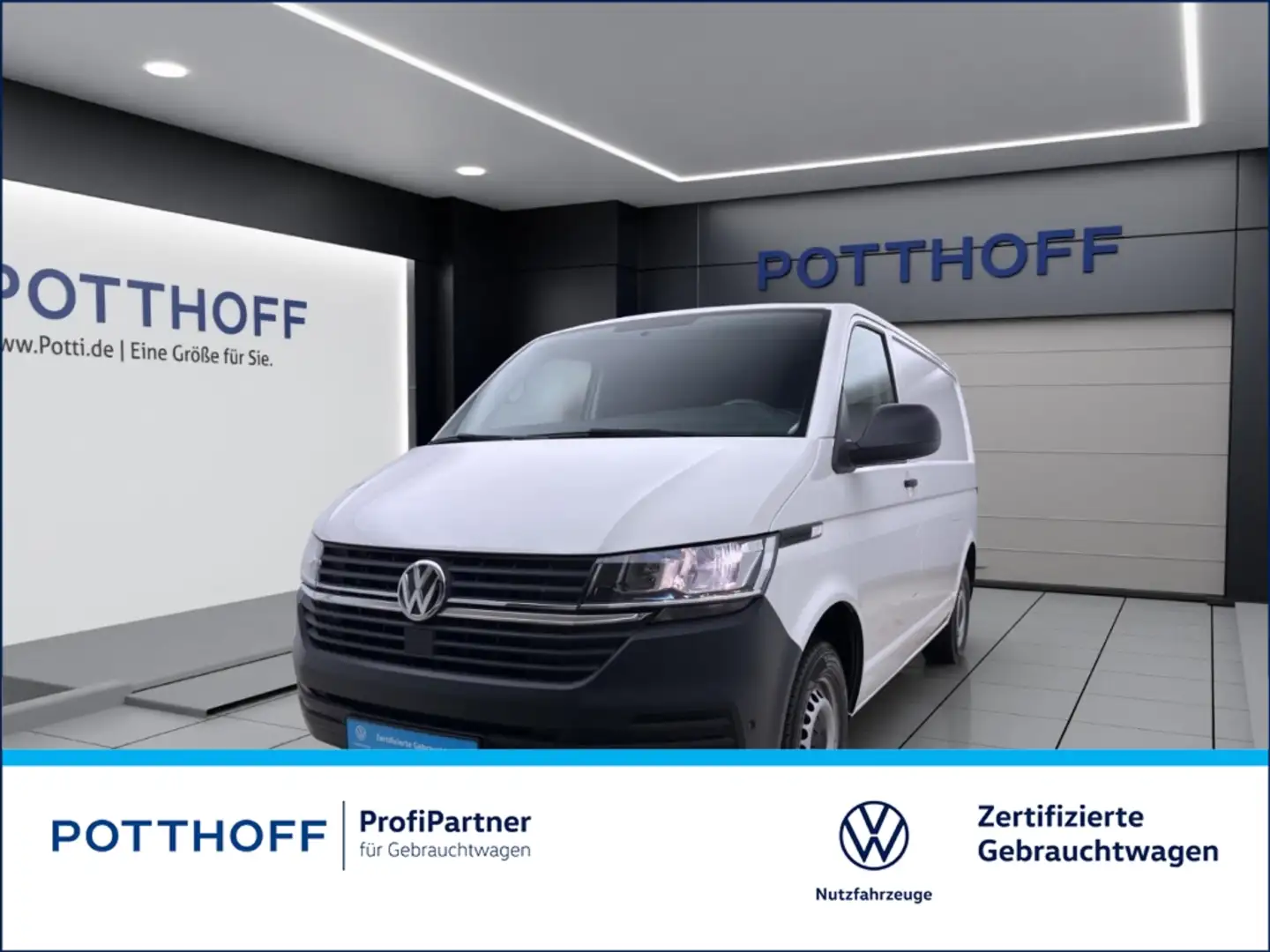 Volkswagen T6.1 Transporter Kasten 2.0 TDI STANDHZG KLIMA AHK Weiß - 1