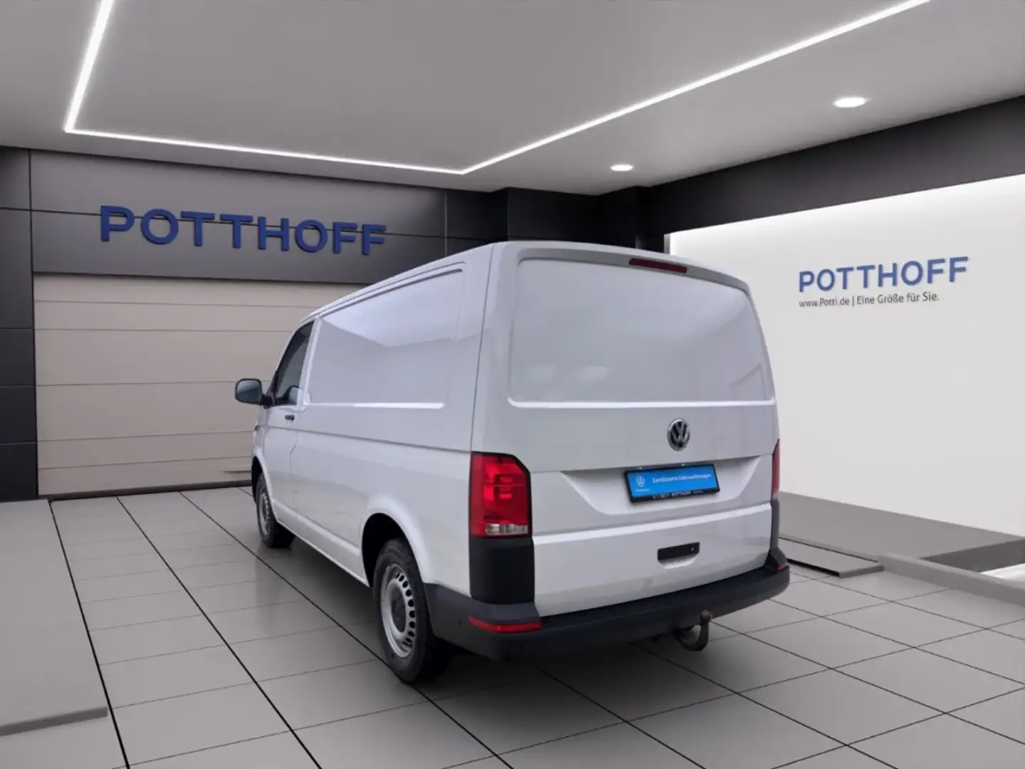 Volkswagen T6.1 Transporter Kasten 2.0 TDI STANDHZG KLIMA AHK Weiß - 2