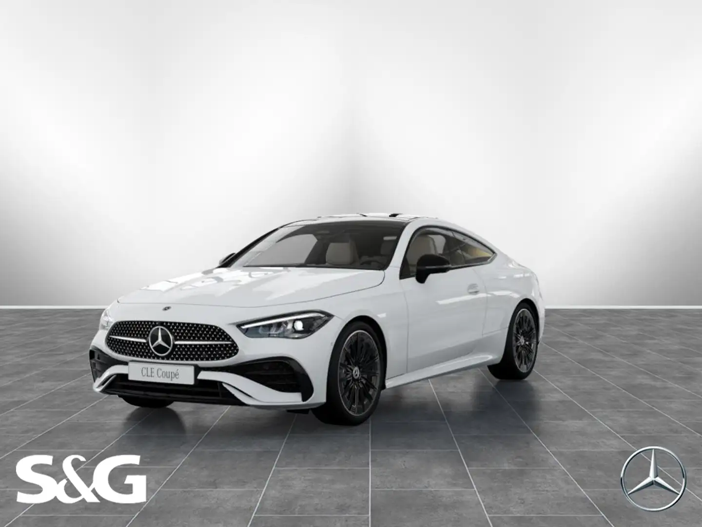 Mercedes-Benz CLE 200 Coupé AMG PANO+TOTWINKEL+360°+MEMORY+20" Weiß - 1