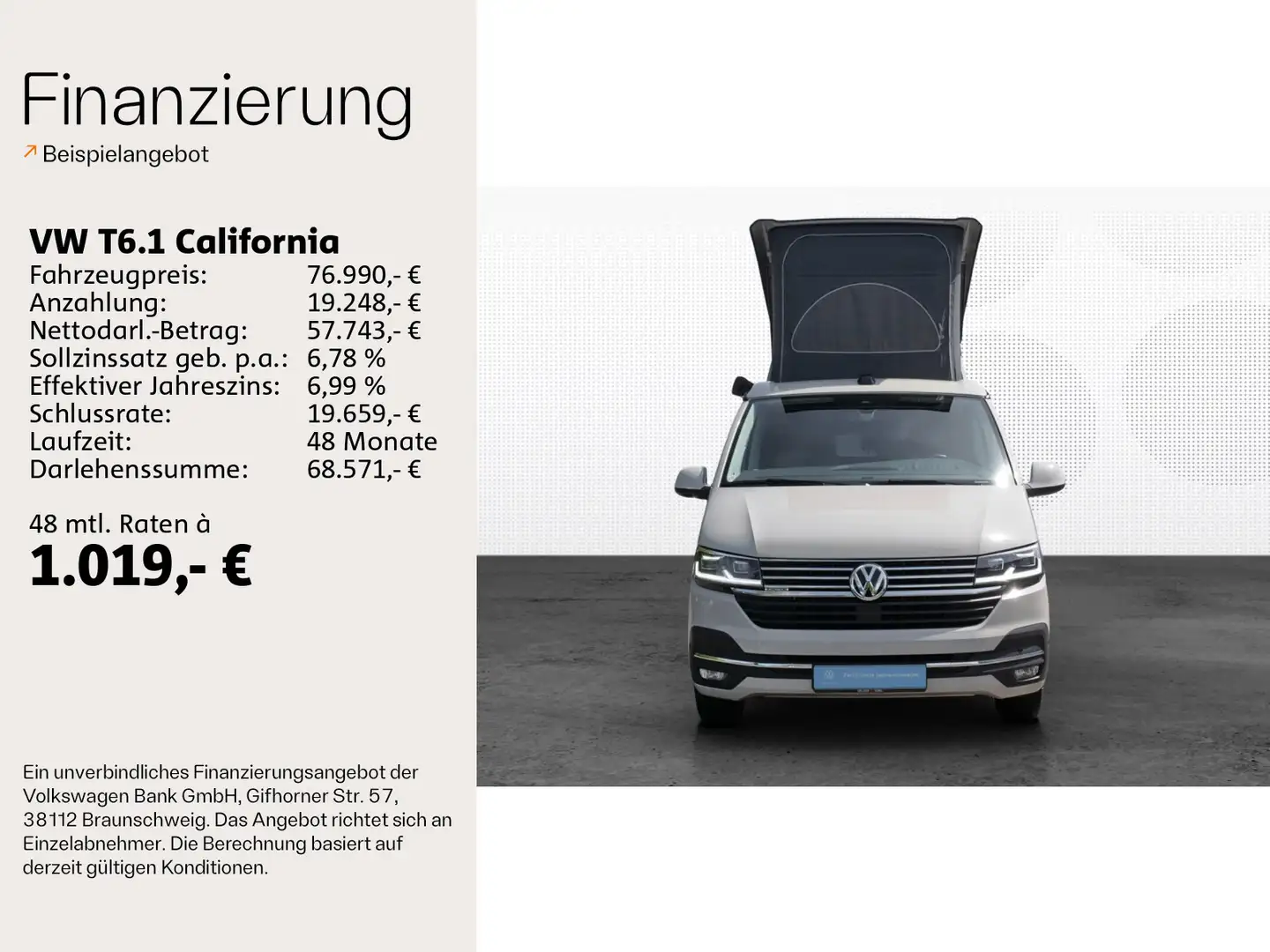 Volkswagen T6.1 California Ocean 2.0 TDI LED*DCC*Virtua*LED Gris - 2