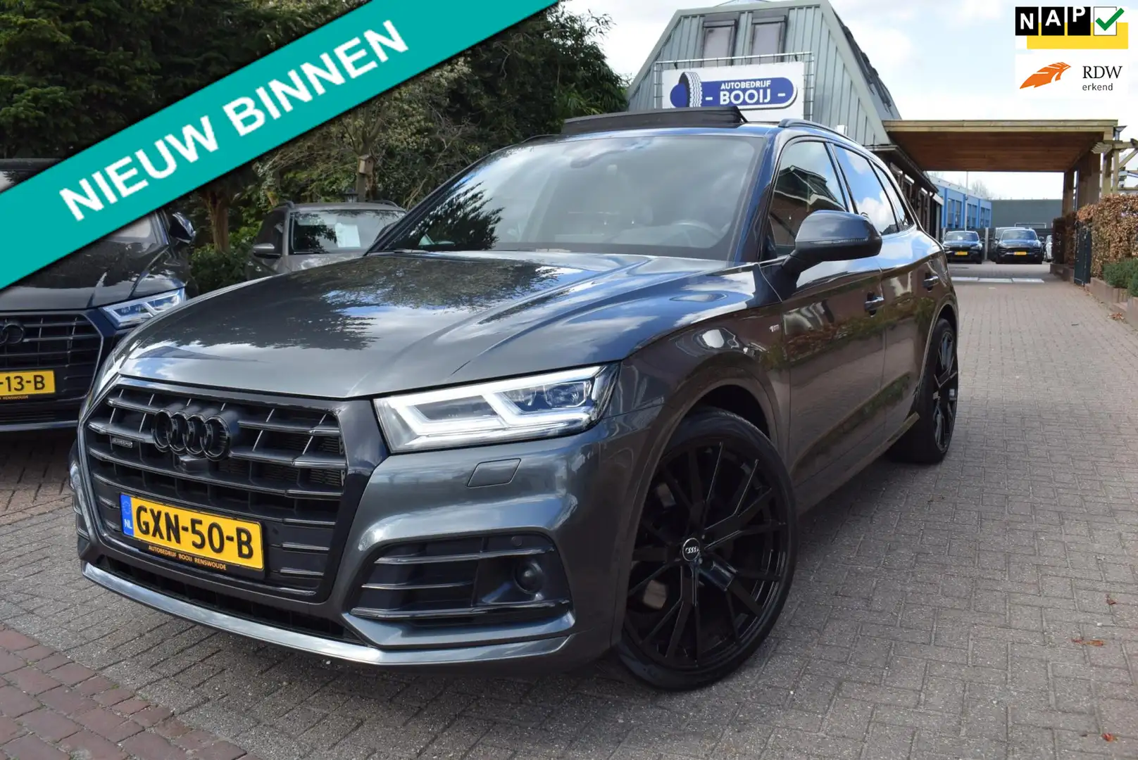Audi Q5 55 TFSIe quattro S-LINE PANODAK/TREKH/LUCHTVERING/ Grijs - 1