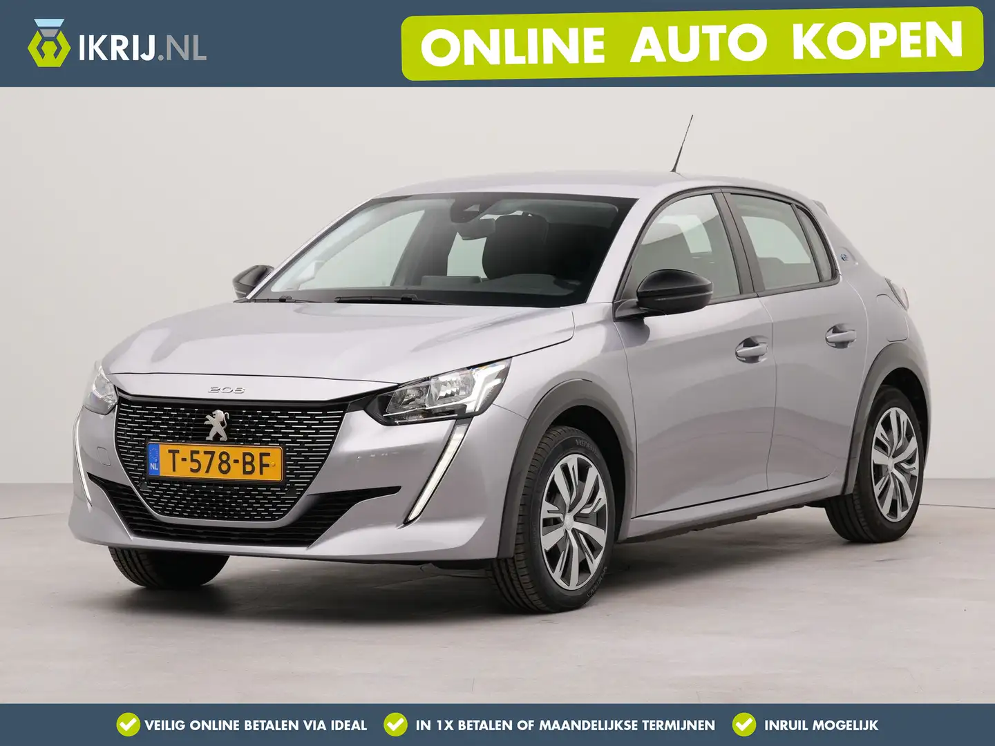 Peugeot e-208 EV Active 50 kWh | Appconnect | Parkeersensoren ac Gris - 1