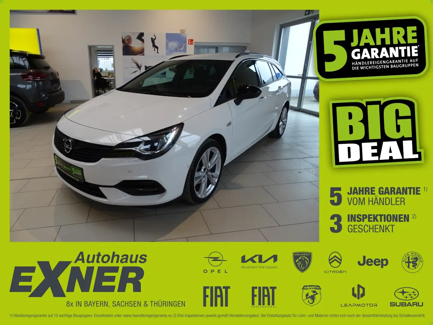 Opel Astra K Sportstourer 1,2 Turbo ULTIMATE Alcantara Wit - 1