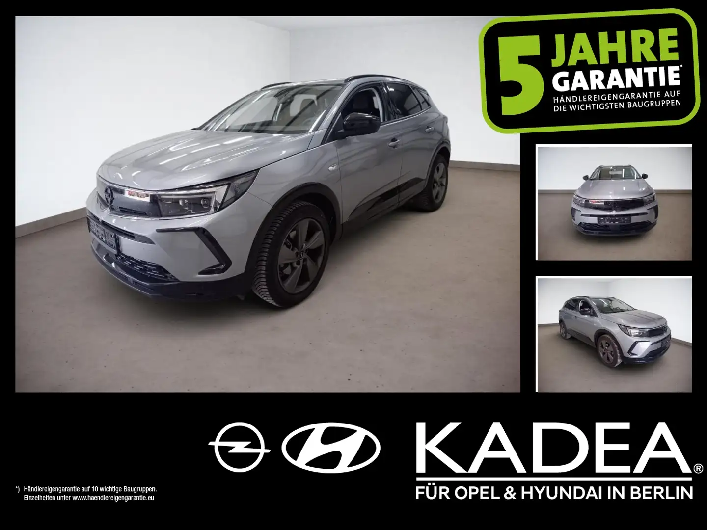 Opel Grandland 1.5 D GS Line LED+Navi+SHZ+2xKlima+360 Grau - 1