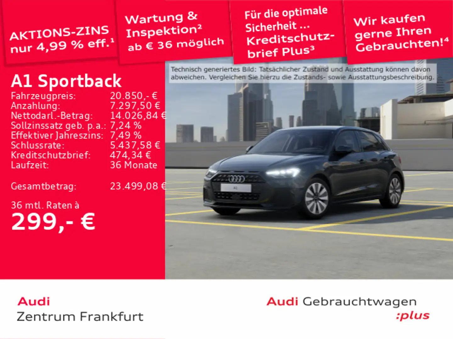 Audi A1 30 TFSI S tronic advanced LED DAB P Grau - 1