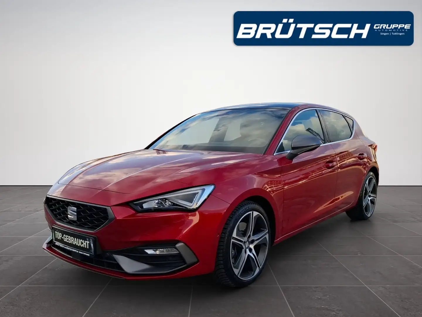 SEAT Leon FR 1.5 eTSI DSG / AHK / PANORAMA / VOLL-LED / NAVI Rot - 1