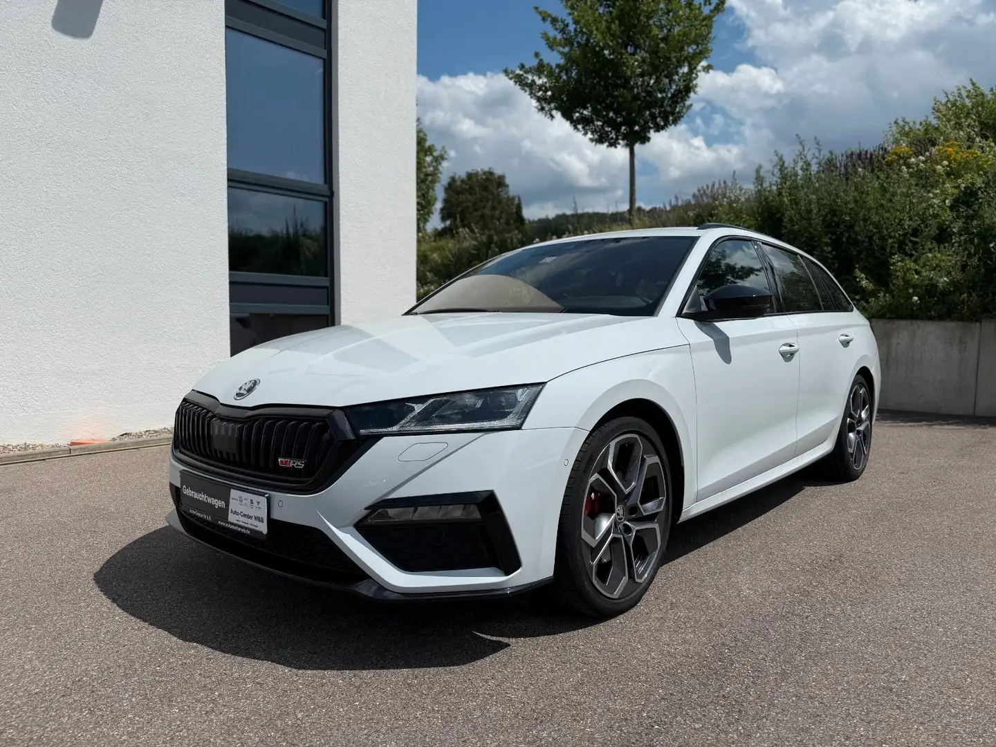 Skoda Octavia Combi RS Blanc - 1