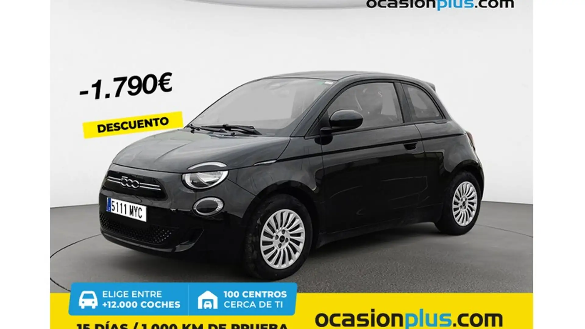 Fiat 500e 70Kw Action Negro - 1