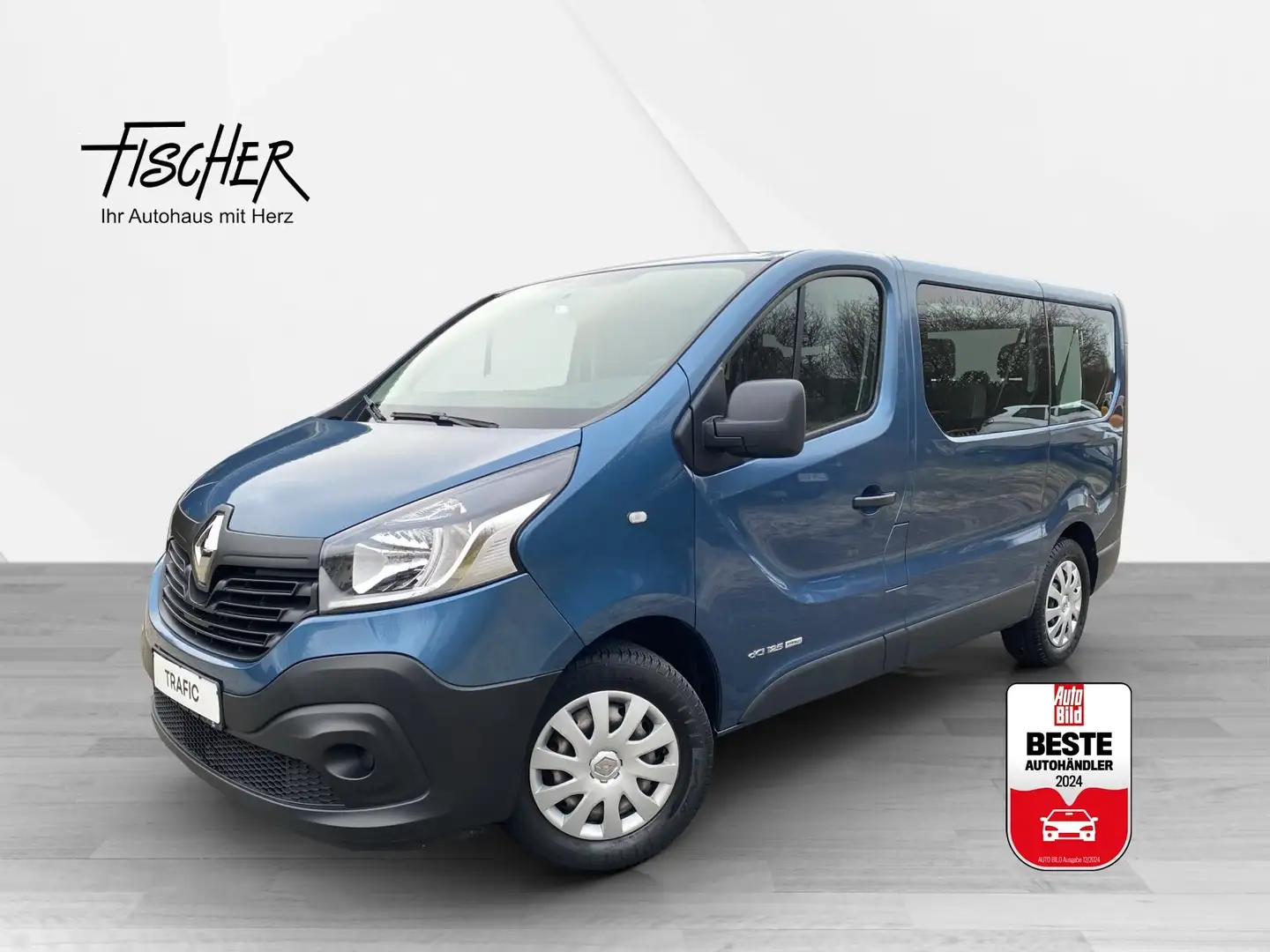 Renault Trafic Combi dCi 125 AHK 1. Hand 9 Sitzer L1H1 2,9t  Expr Blau - 1