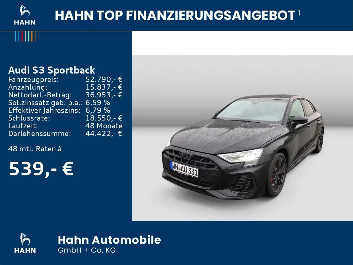 Audi S3 TFSI Schwarz - 2