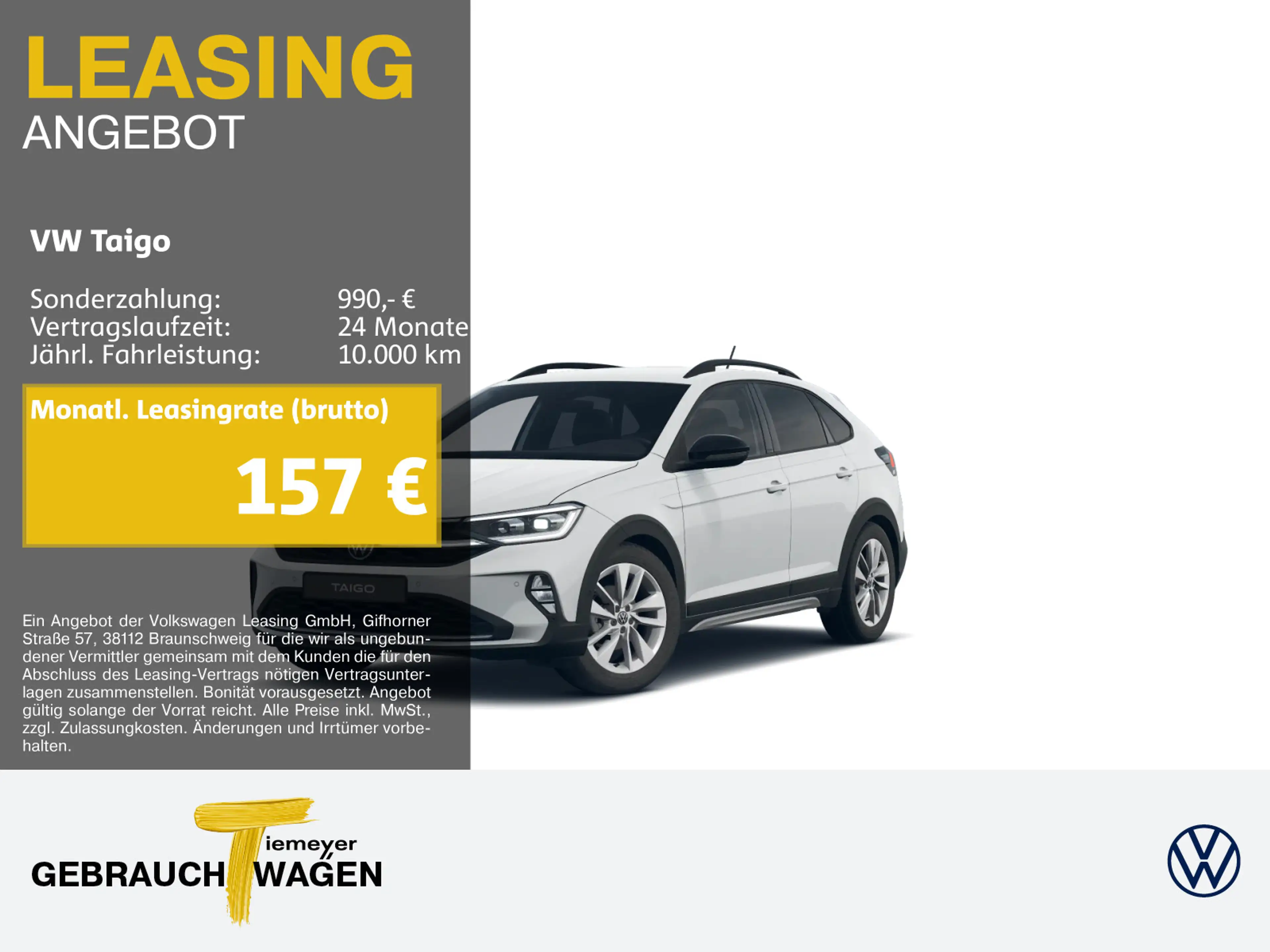 Volkswagen Taigo 1.0 TSI DSG ENERGY+ MATRIX LM17 ASSIST KEY