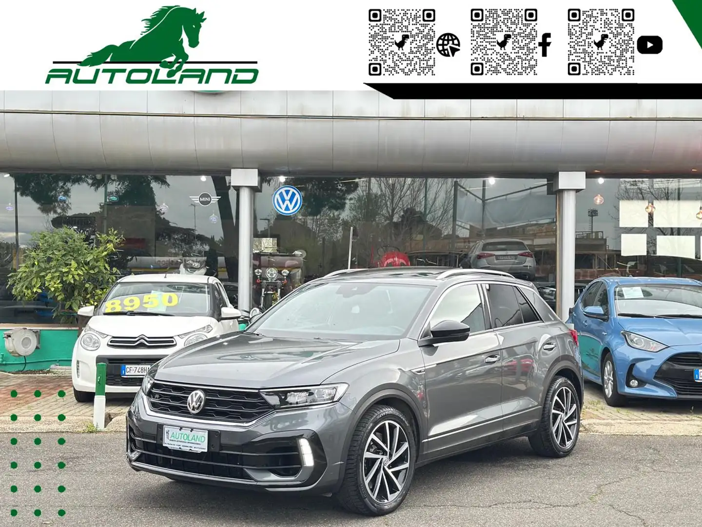 Volkswagen T-Roc R 2.0 TSI DSG 4MOTION*Tetto-Info-Alcantara*Finanz* Grigio - 1