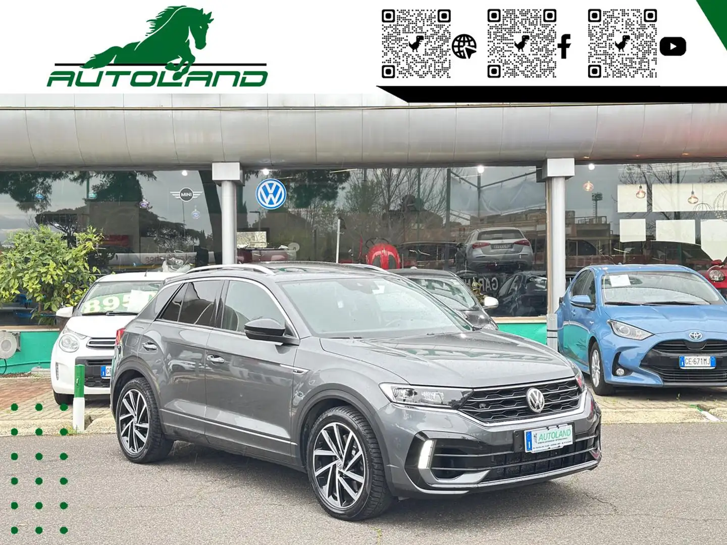 Volkswagen T-Roc R 2.0 TSI DSG 4MOTION*Tetto-Info-Alcantara*Finanz* Grigio - 2