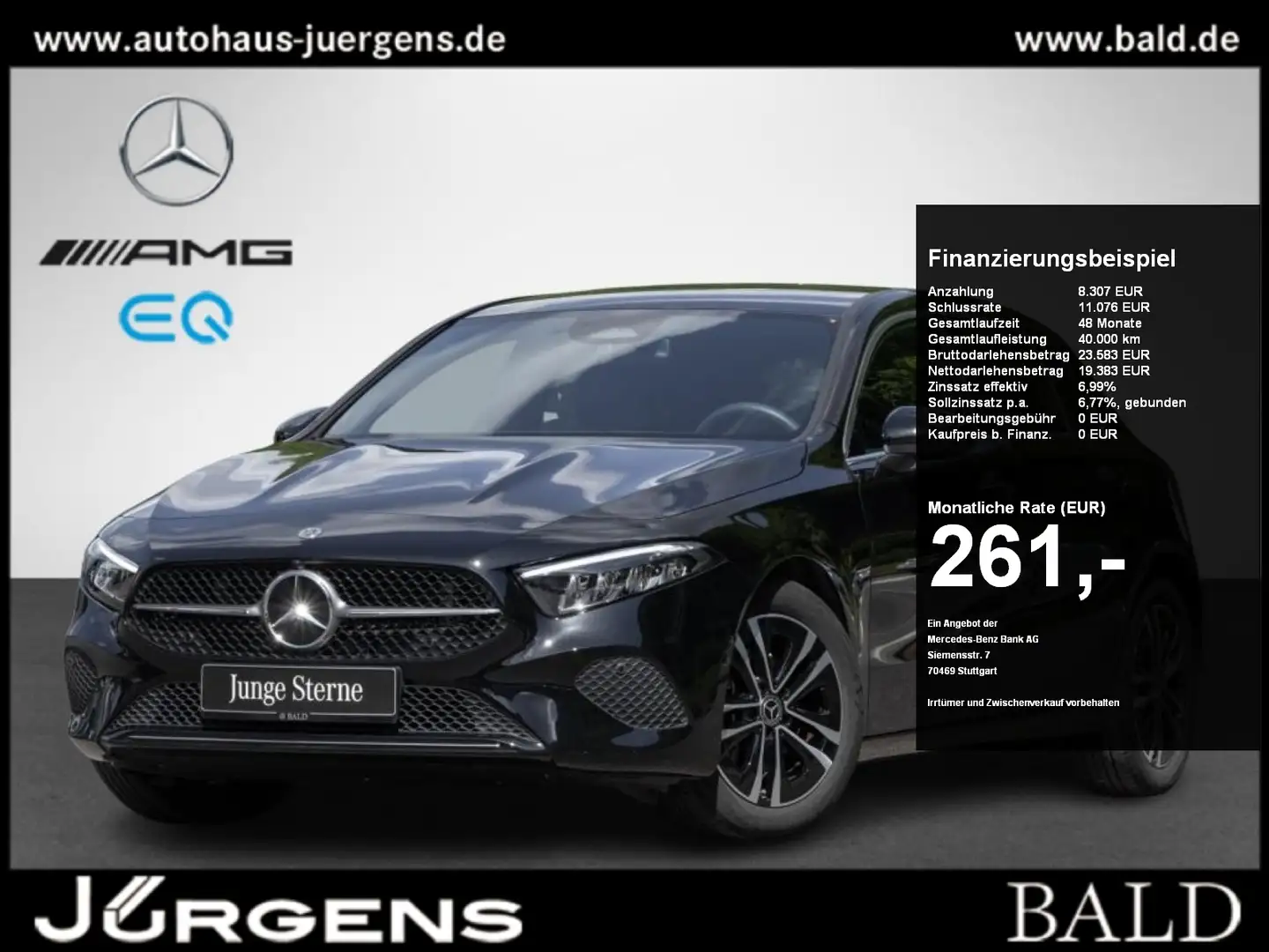 Mercedes-Benz A 180 Progressive/LED/Kamera/Totw/Winter/17' Negro - 1