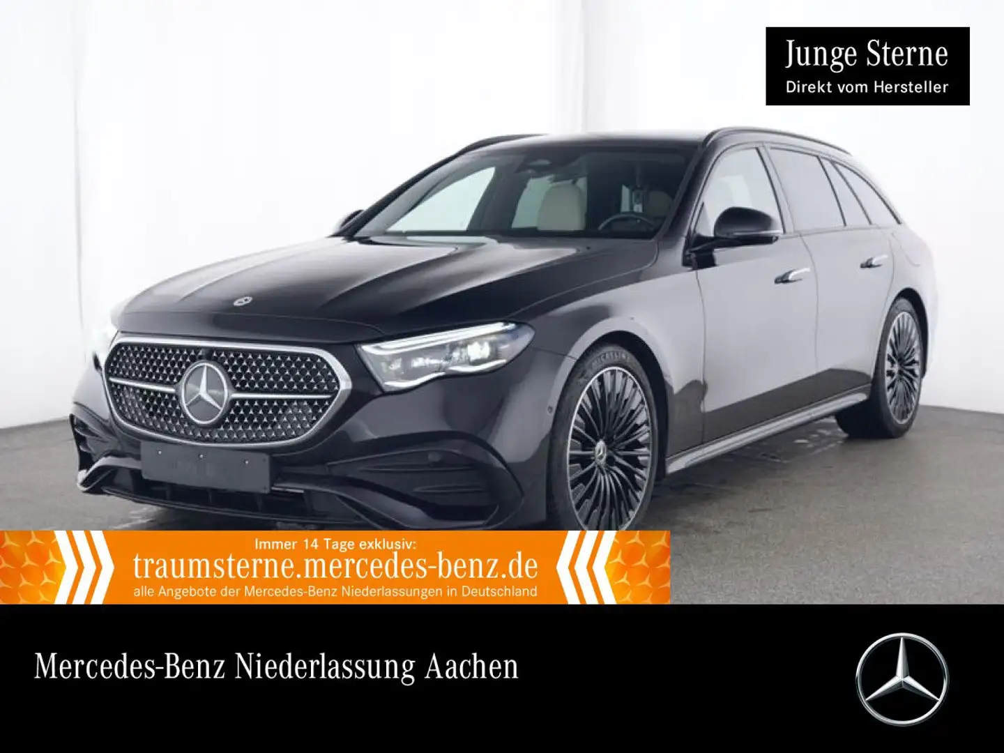 Mercedes-Benz E 300 de T 4M Hybrid AMG 360° Pano Burmester AHK Schwarz - 1