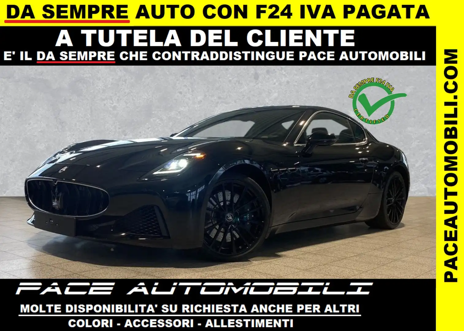 Maserati GranTurismo MODENA MY24 LED NAVI KAMERA PDC BLACK PACK ACC Nero - 1