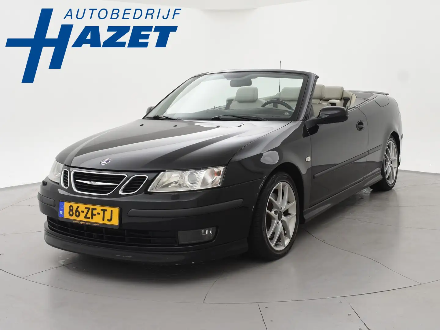 Saab 9-3 Cabrio 2.0T 210 PK AERO AUT. + LEDER | TREKHAAK | Noir - 1