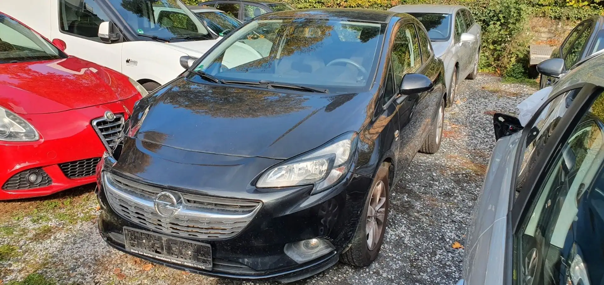 Opel Corsa E drive ecoFlex/aus 1 Hand/Klima Schwarz - 1