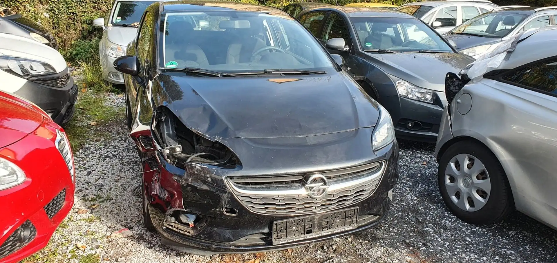 Opel Corsa E drive ecoFlex/aus 1 Hand/Klima Schwarz - 2