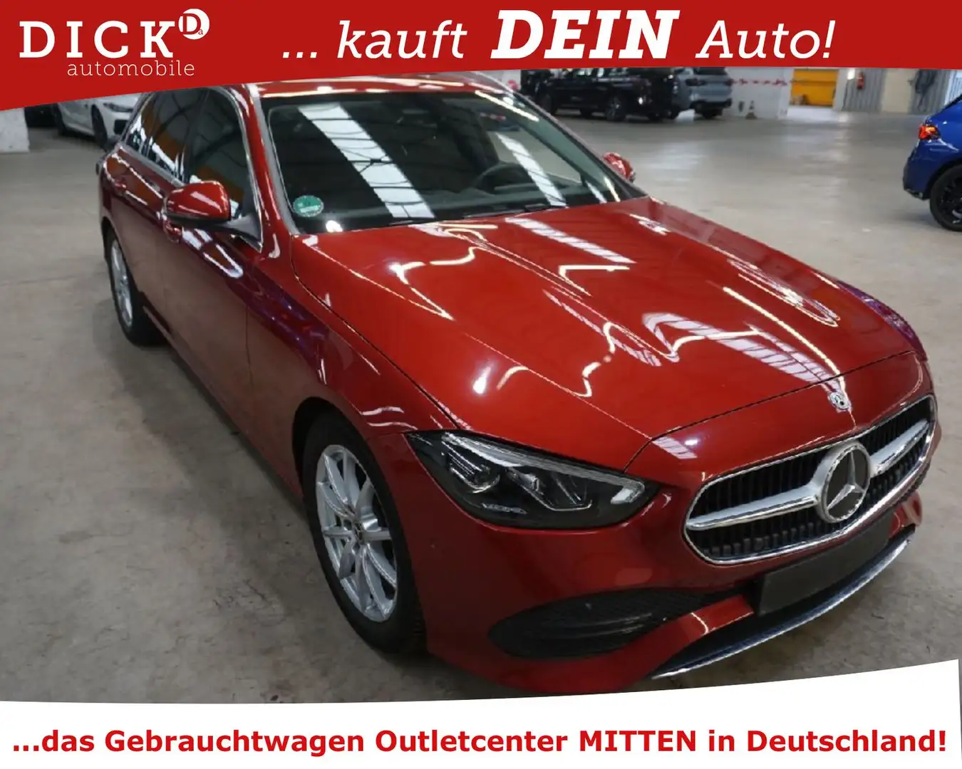 Mercedes-Benz C 200 d T 9G-Aut. LED/NAVI/DAB/RFK/AHK/SHZ/VIRTU crvena - 2