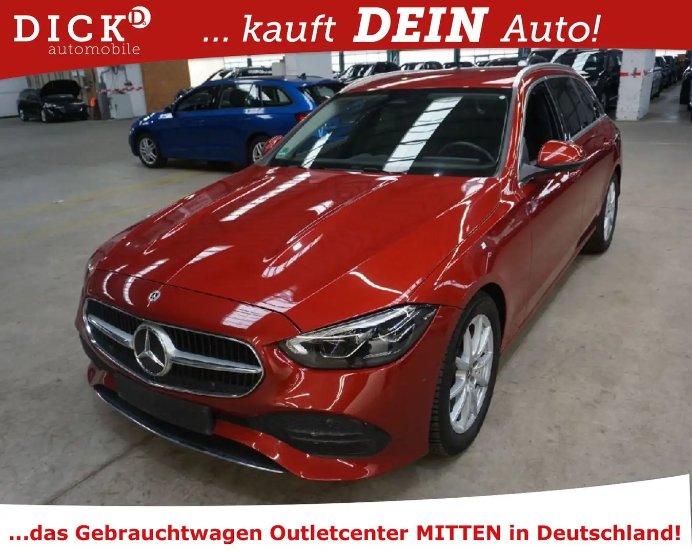 Mercedes-Benz C 200 d T 9G-Aut. LED/NAVI/DAB/RFK/AHK/SHZ/VIRTU crvena - 1