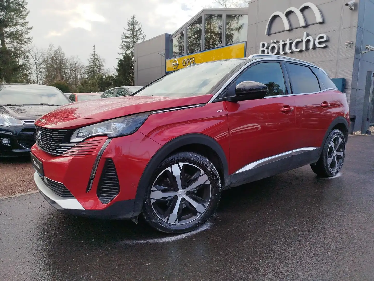 Peugeot 3008 GT 1.5 HDI NIGHT-VISION*LEDER*PANORAMADACH Rot - 2