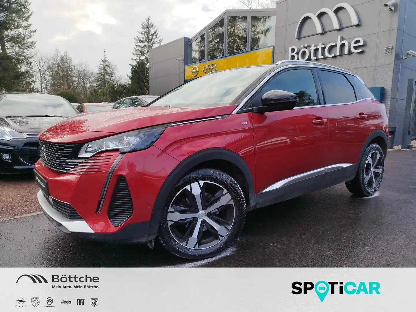 Peugeot 3008 GT 1.5 HDI NIGHT-VISION*LEDER*PANORAMADACH Rot - 1