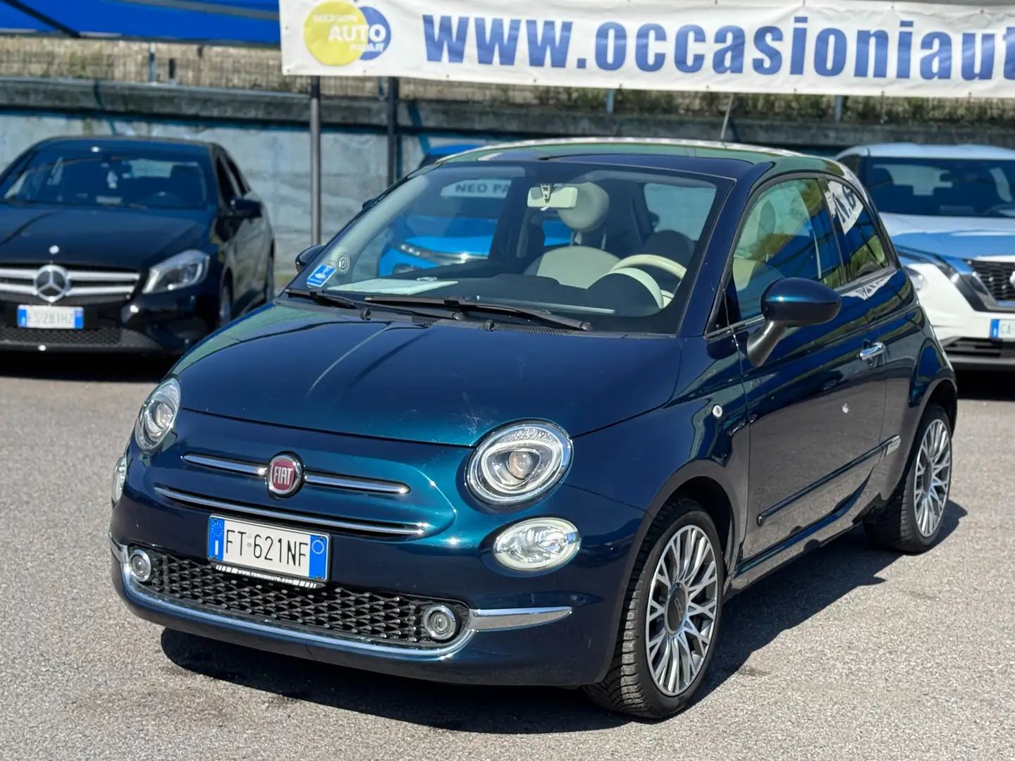 Fiat 500 500 1.2 Lounge Bleu - 1