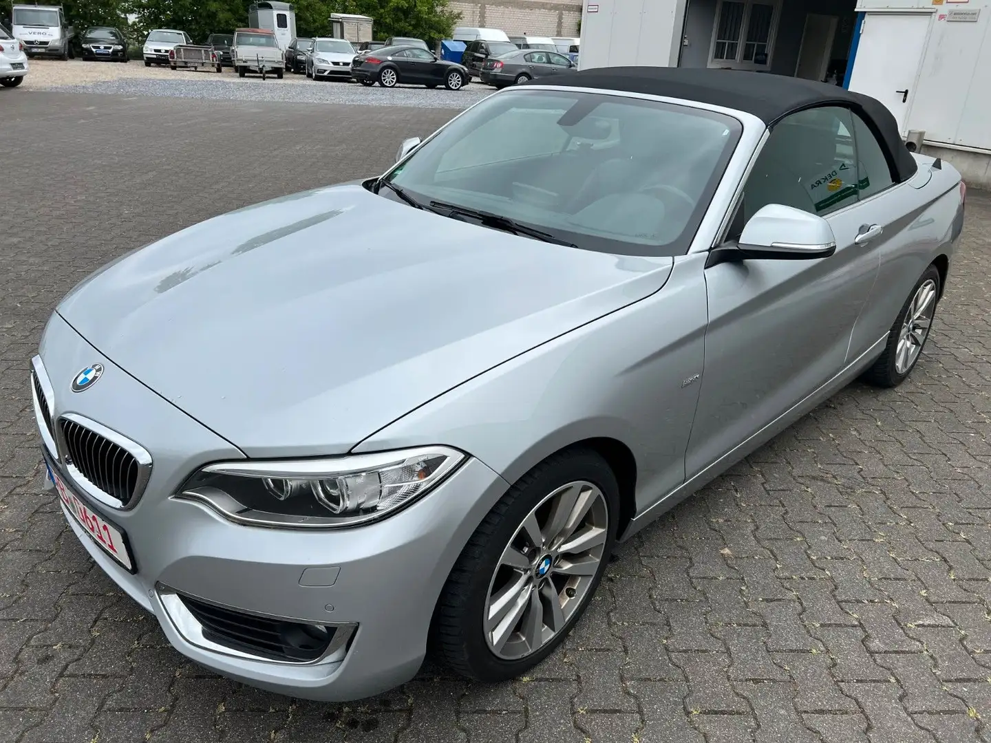 BMW 220 BMW 220d Aut Cabrio Luxury Navi Xen Leder Kamera Silber - 1