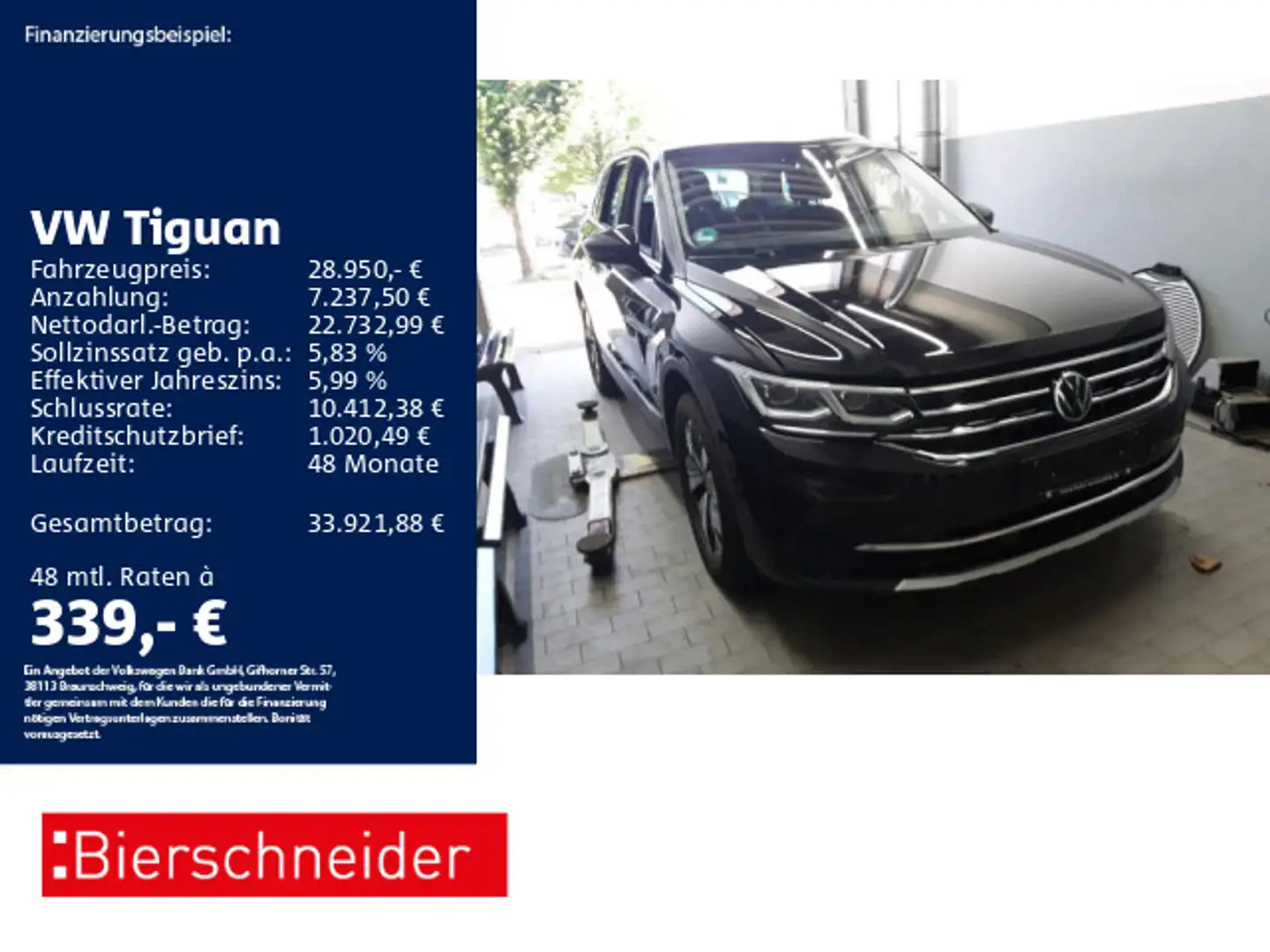 Volkswagen Tiguan 1.4 TSI eHybrid Elegance MATRIX NAVI SHZ Schwarz - 1