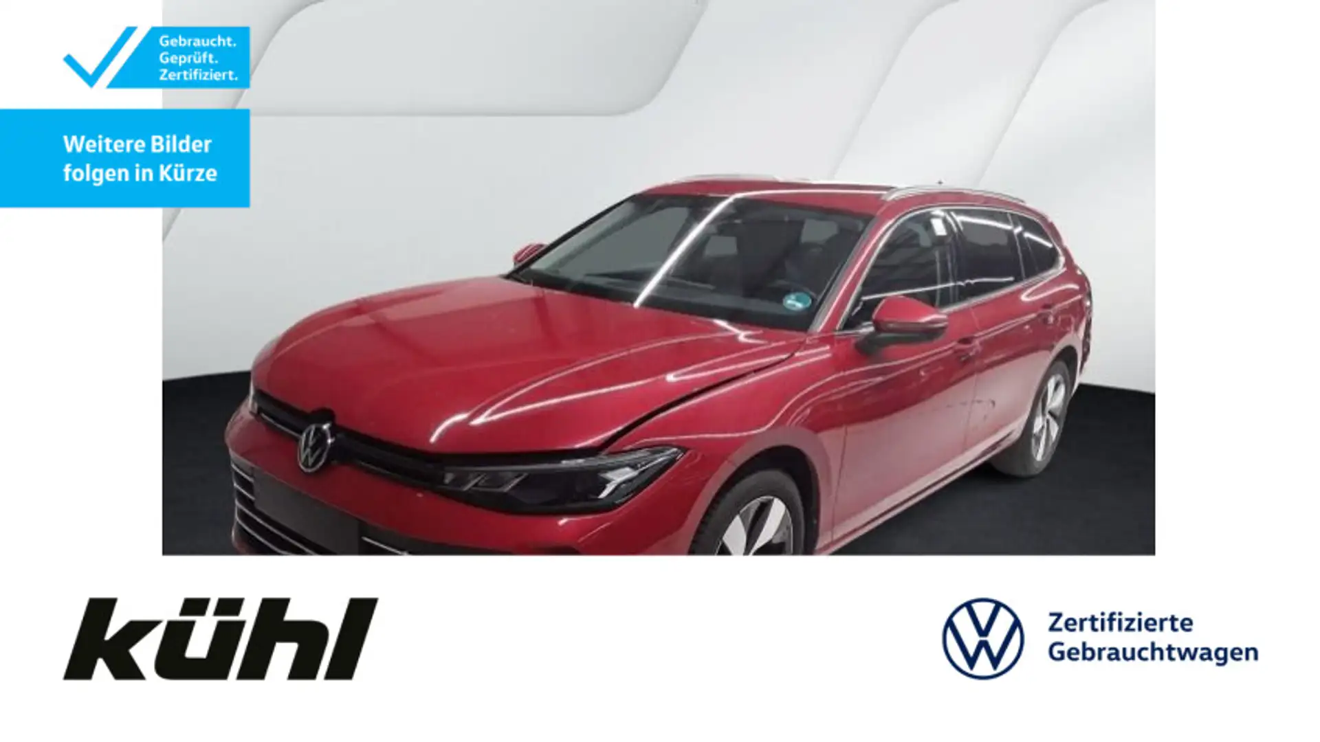 Volkswagen Passat Variant 1.5 eTSI DSG Business LED ACC 360 Червоний - 1