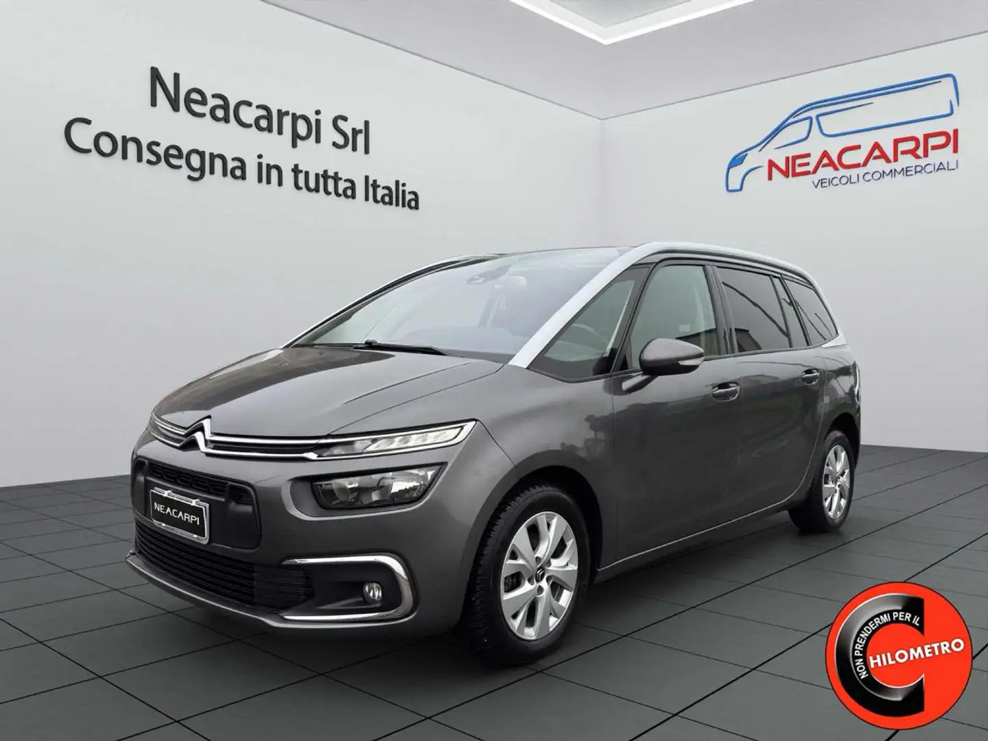 Citroen Grand C4 SpaceTourer BHDi 130 CV EAT8-7 POSTI-NAVI-CRUISE-SENSORI-E6D- Gris - 1