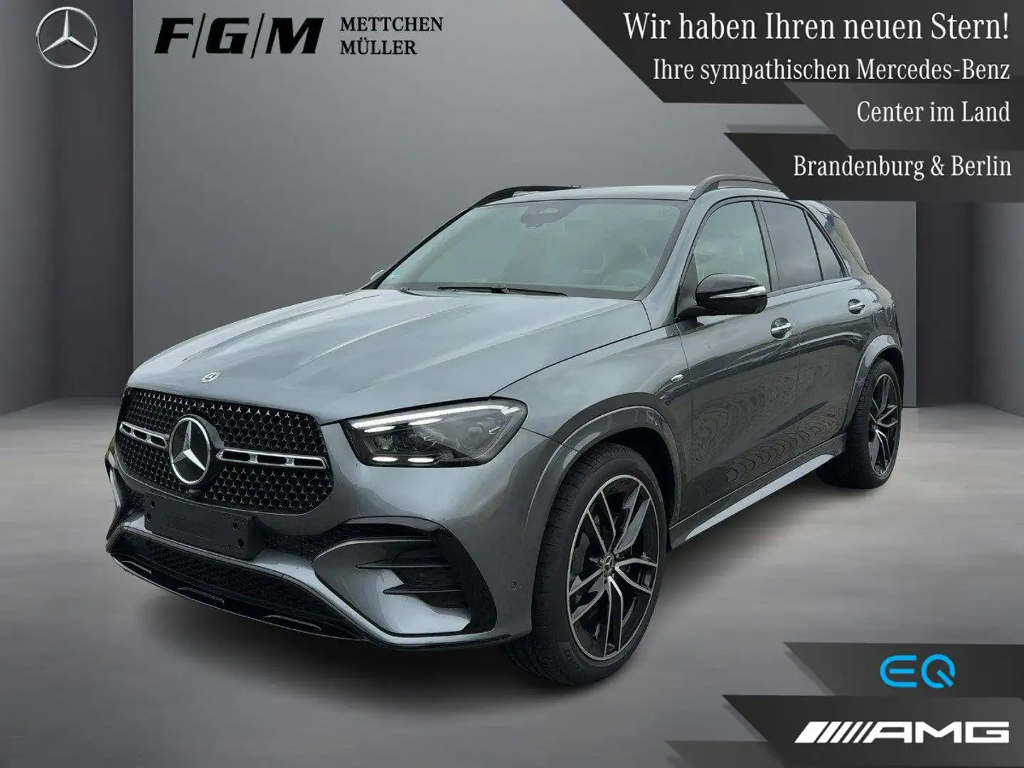 Mercedes-Benz GLE 350 de 4M AMG-Line MBeam|AHK|Night|Sitzhz Grau - 1